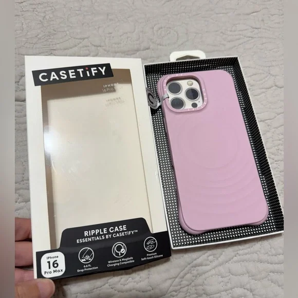 Casetify Ripple Case Primrose Pink iPhone 16 Pro Max - Picture 1 of 8